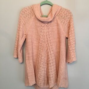 New Directions medium metallic pink sweater